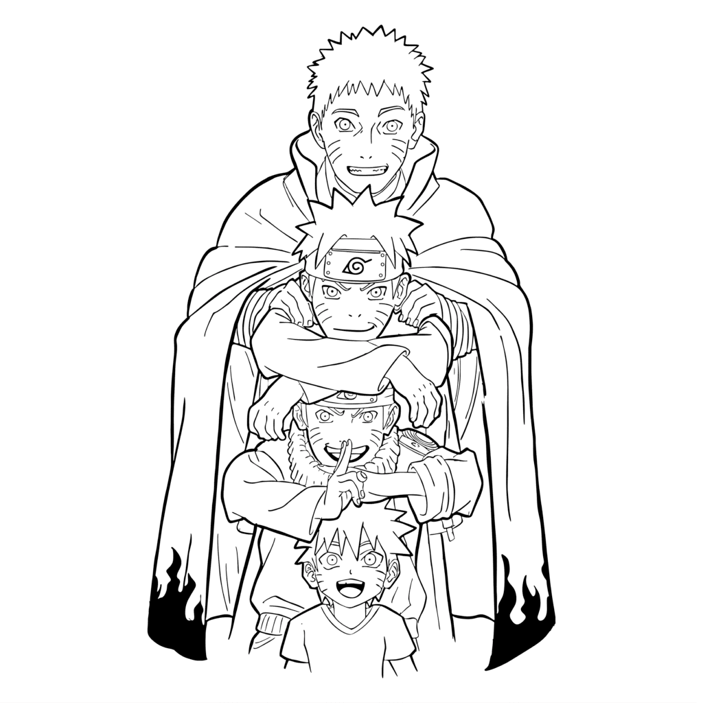 Naruto Uzumaki growing up