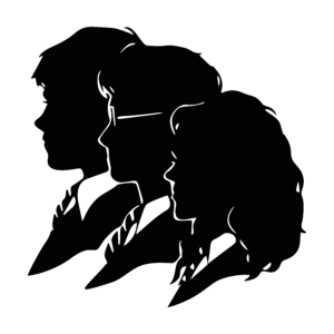 Hermione, Harry, Ron
