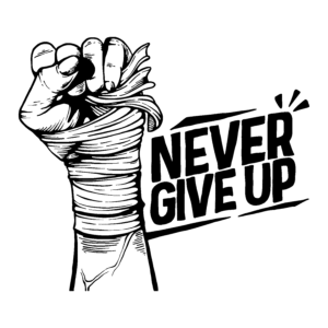 NEVER GAVE UP